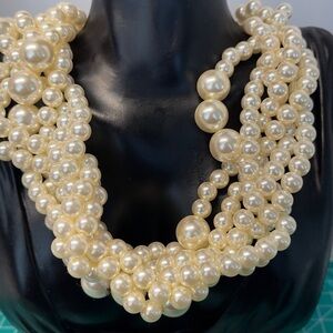 Baublebar statement faux pearl necklace